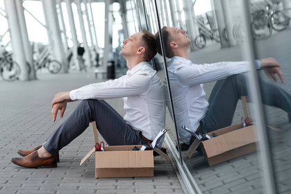 Person reflecting on career